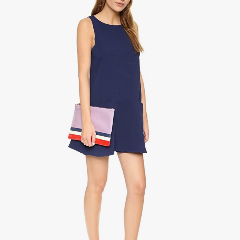 BB Dakota navy drop waist dress